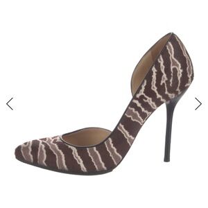 Gucci Brown Patterned Stiletto Heels